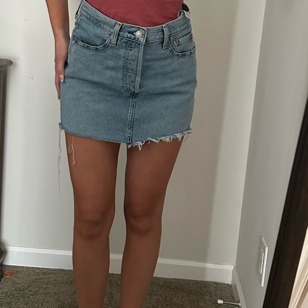 Levi's Light Blue Denim Skirt